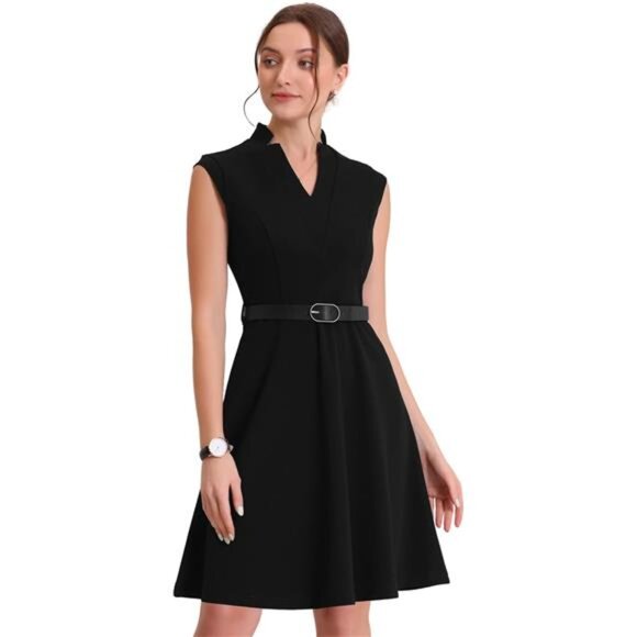 Dresses & Skirts - Women's Fit and Flare Dresses Black